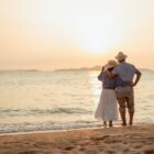 Retired,,Retirement,,Couple,,Senior,,Elderly,,Beach,,Recreation,,Insurance,,Planning,,Vacation.